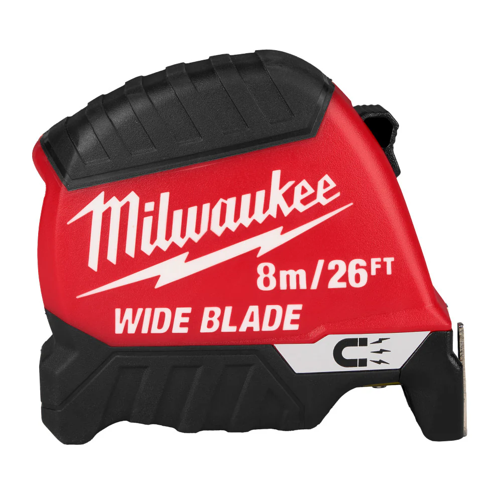 Milwaukee 8m/26ft Wide Blade Magnetic Tape Measure - Image 7