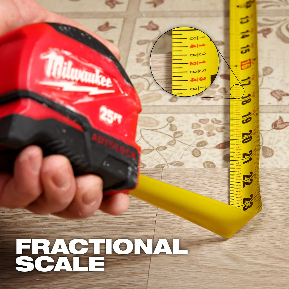 Milwaukee 25ft Auto-Lock Tape Measure - Image 5