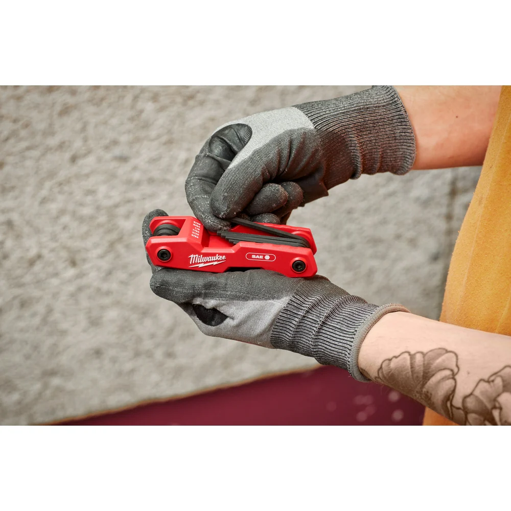 Milwaukee 9PC Standard Folding Hex Key Set - Image 3