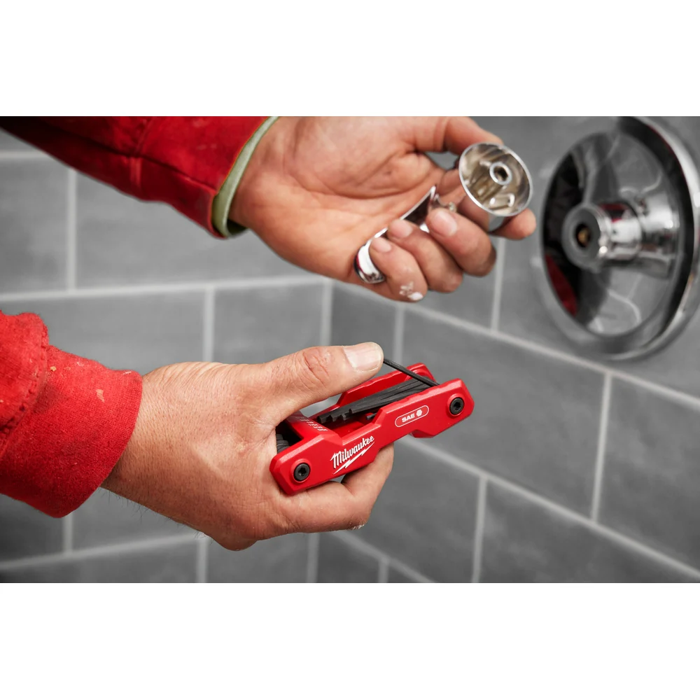 Milwaukee 9PC Standard Folding Hex Key Set - Image 5