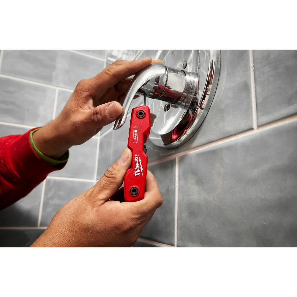 Milwaukee 9PC Standard Folding Hex Key Set - Image 6