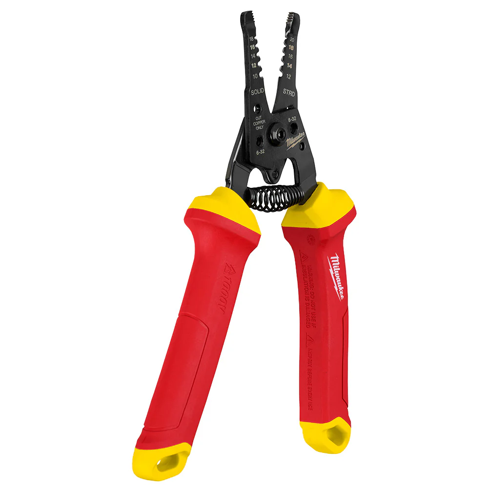 Milwaukee 1000V Insulated 10-20 AWG Wire Stripper & Cutter - Image 4