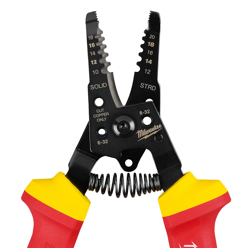 Milwaukee 1000V Insulated 10-20 AWG Wire Stripper & Cutter - Image 5