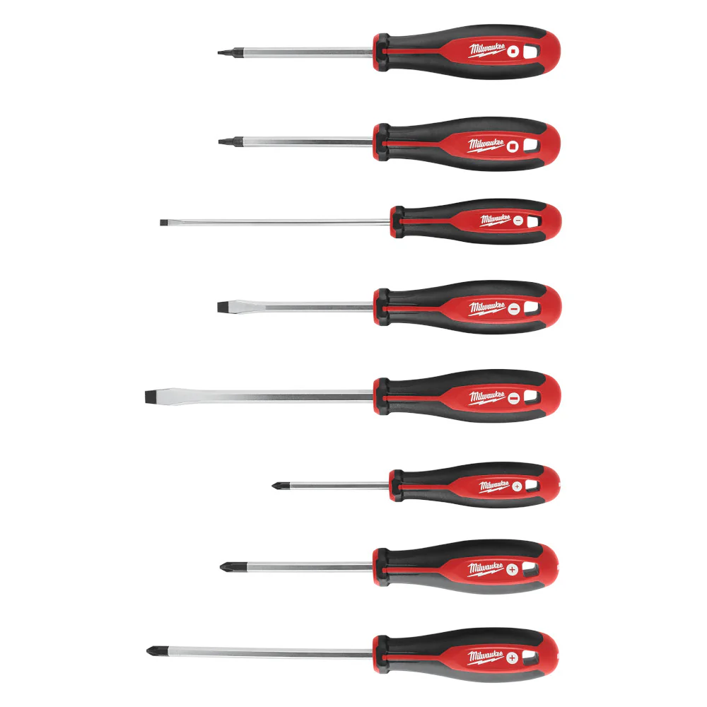 Milwaukee Screwdriver Kit with Square - 8 Piece