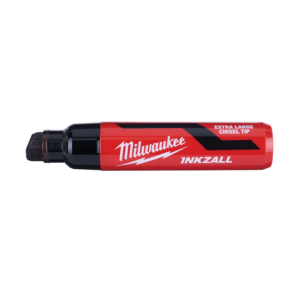 Milwaukee INKZALL Extra Large Chisel Tip Black Jobsite Marker - Image 2