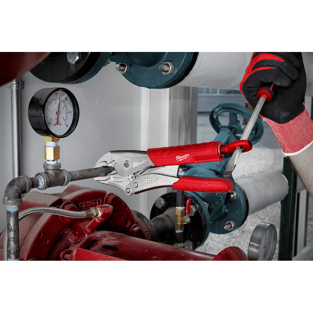 Milwaukee 7" & 10" TORQUE LOCK Curved Jaw Locking Pliers Set With Grip - 2 Piece - Image 4