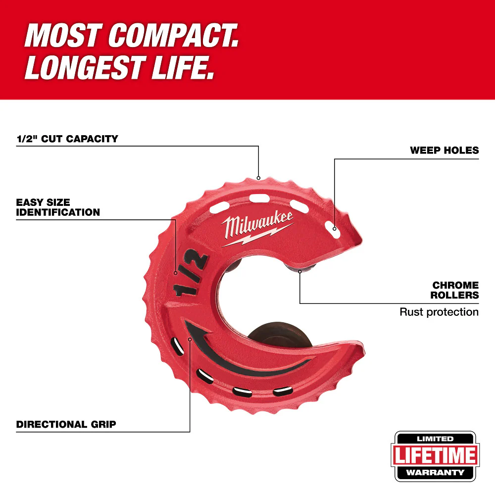 Milwaukee 3 pc. Close Quarters Tubing Cutter Set - Image 3