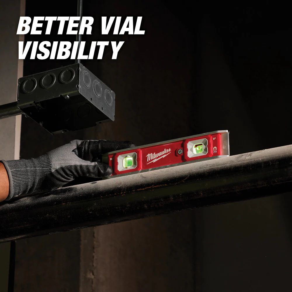 Milwaukee 9" Torpedo Level w/ Lighted Vials - Image 4