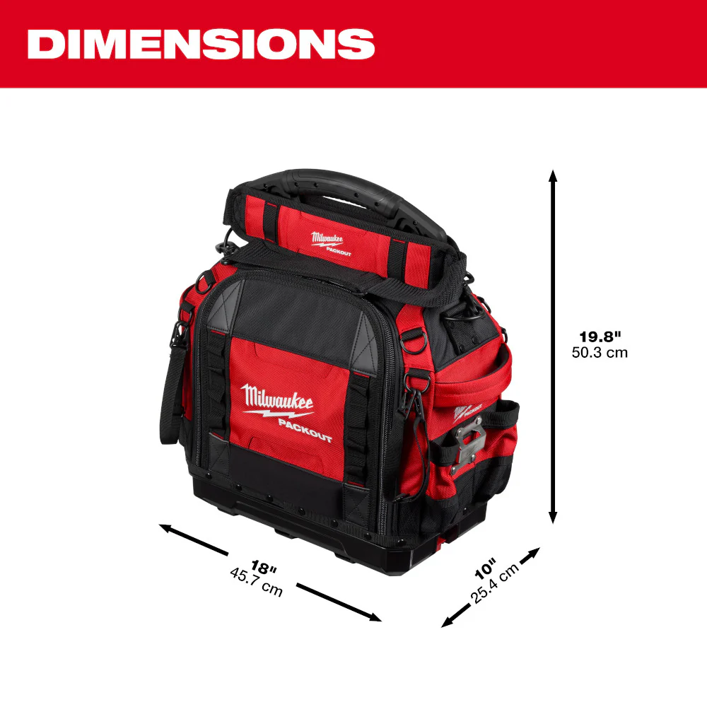 Milwaukee PACKOUT 15" Structured Tool Bag - Image 3