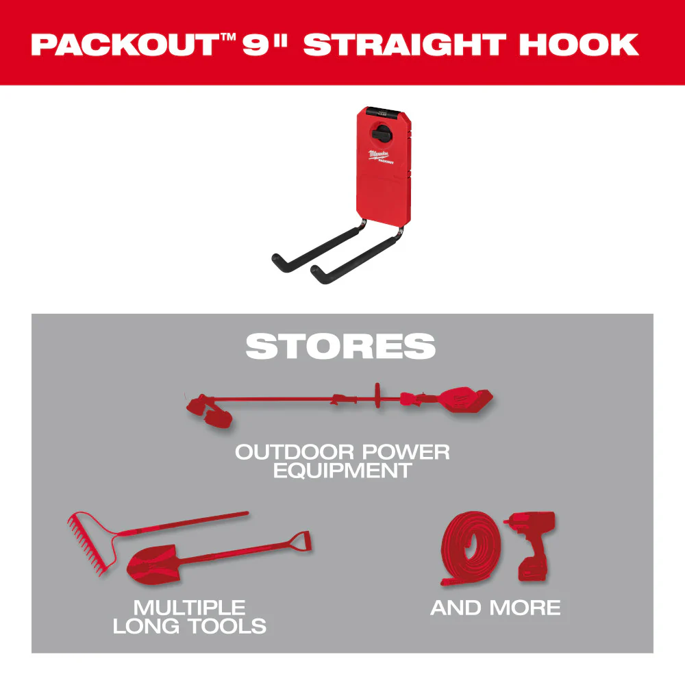 Milwaukee PACKOUT 9" Straight Hook - Image 3