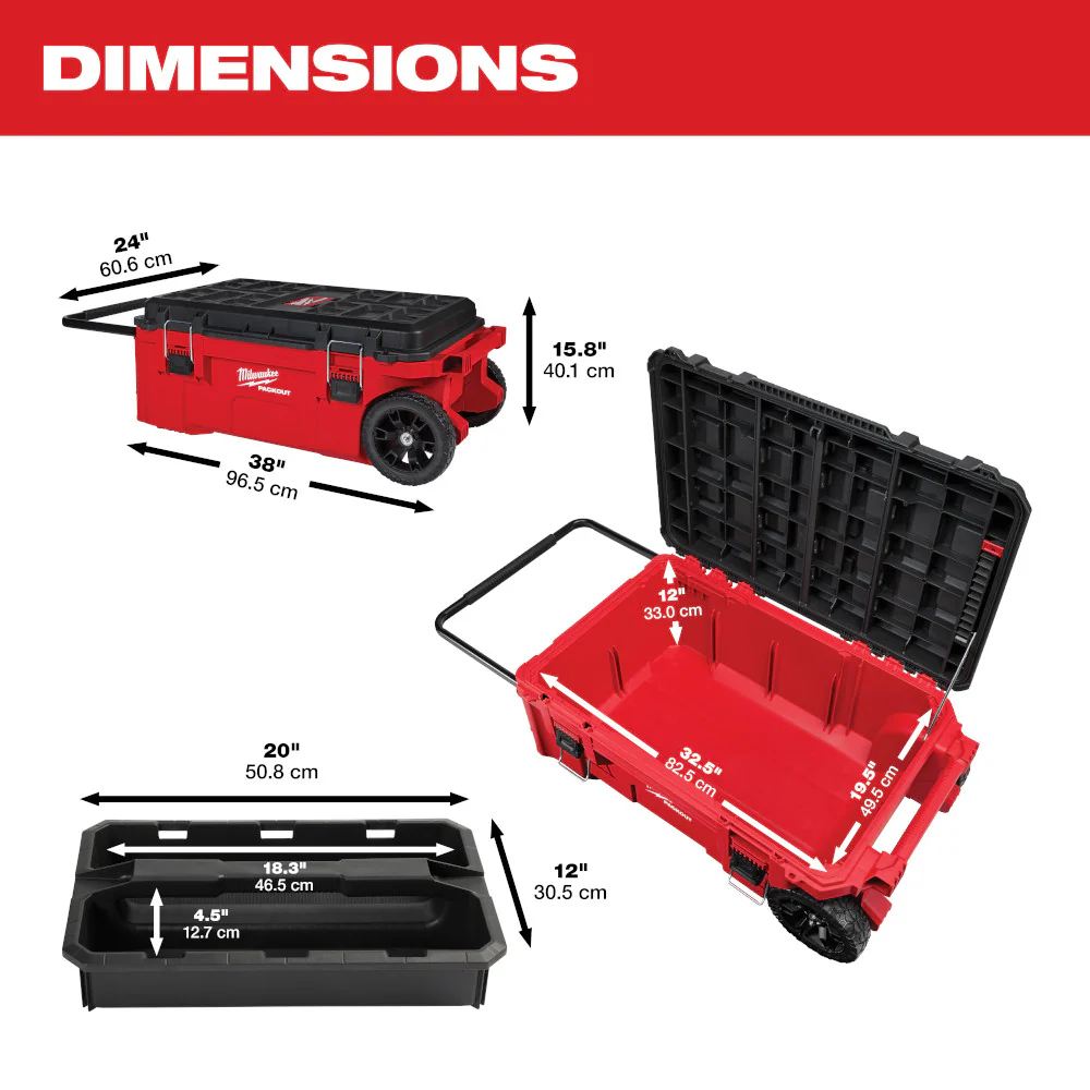 Milwaukee PACKOUT Rolling Tool Chest - Image 3