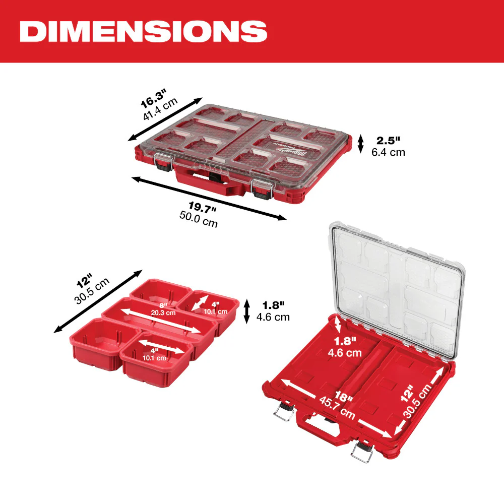 Milwaukee PACKOUT Low-Profile Organizer - Image 3