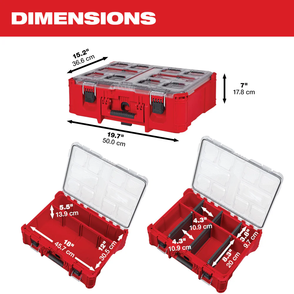 Milwaukee PACKOUT Deep Organizer - Image 3