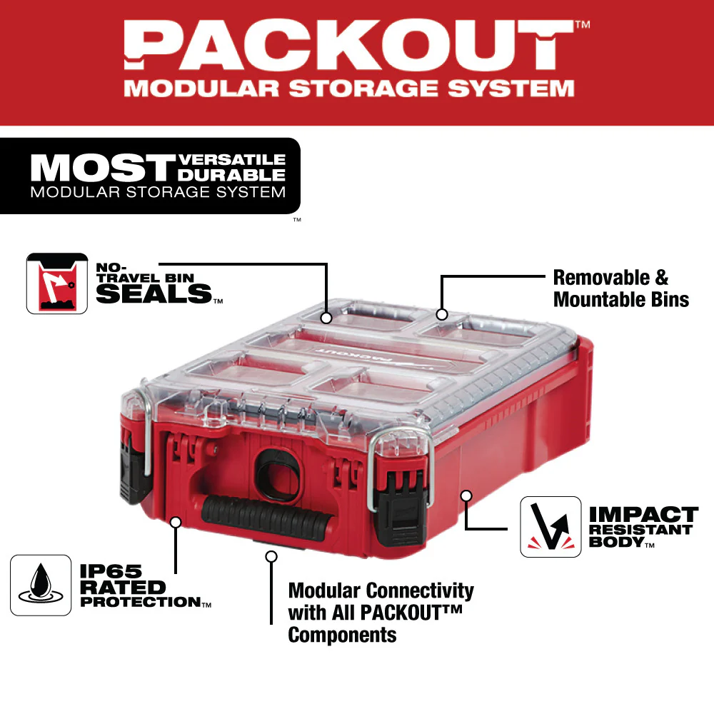 Milwaukee PACKOUT Compact Organizer - Image 2