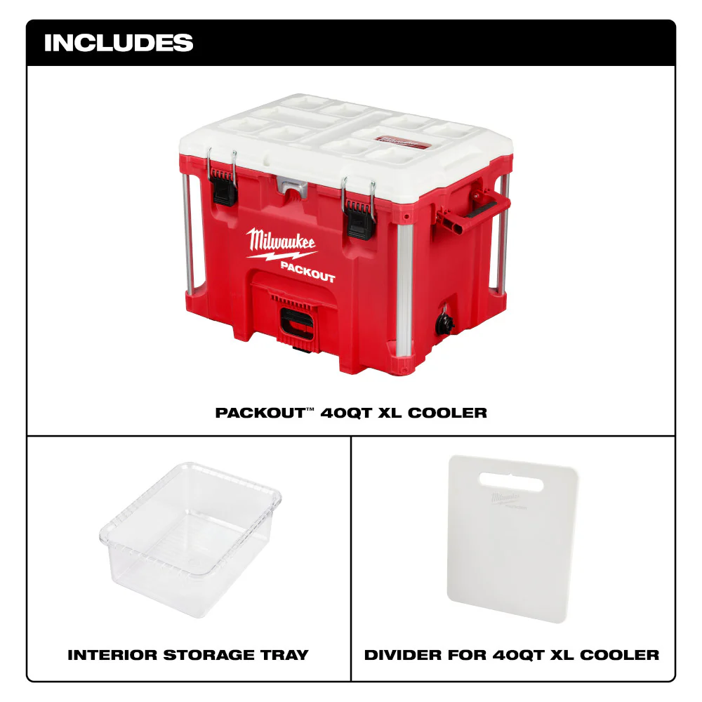 Milwaukee PACKOUT 40QT XL Cooler - Image 5
