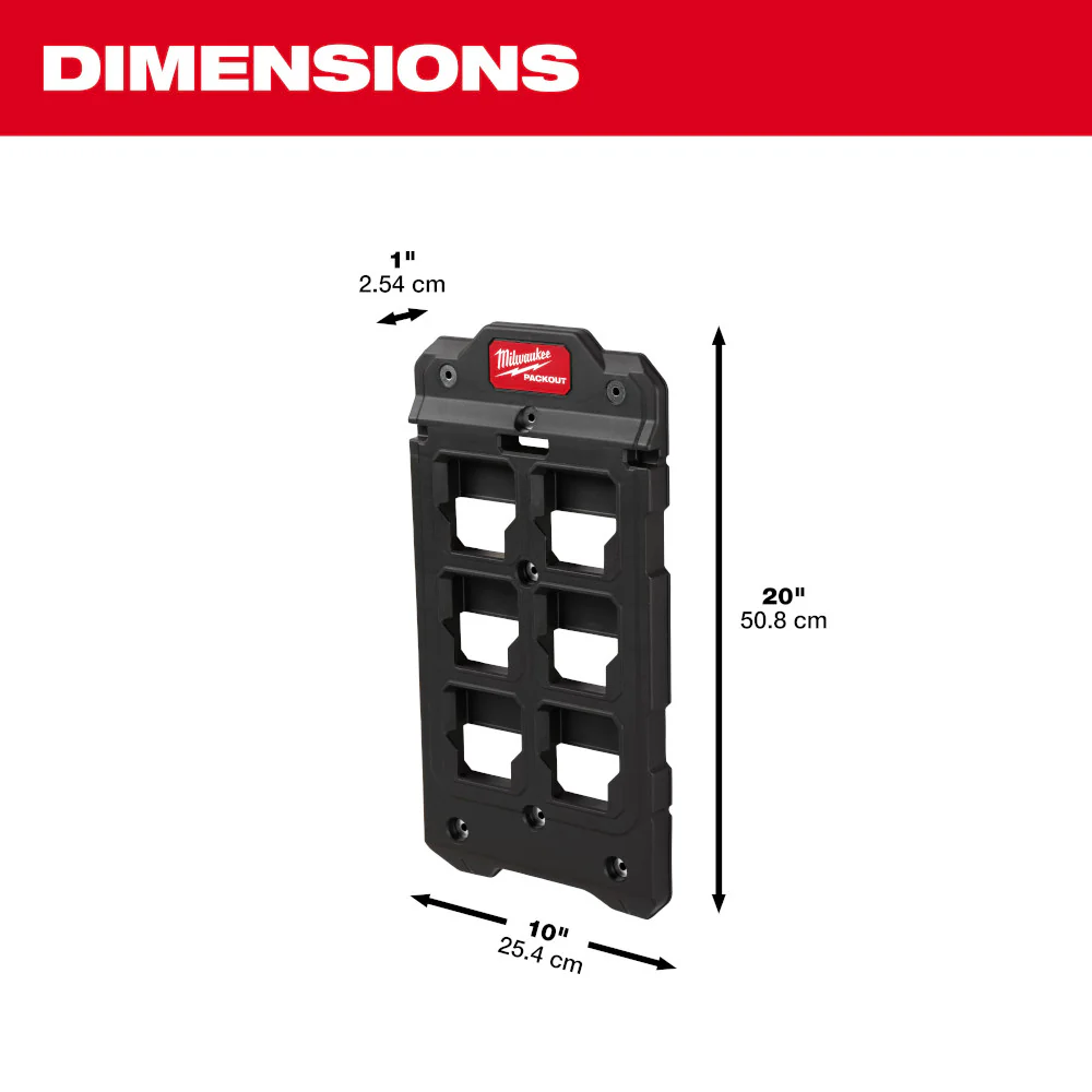 Milwaukee PACKOUT Compact Wall Plate - Image 3