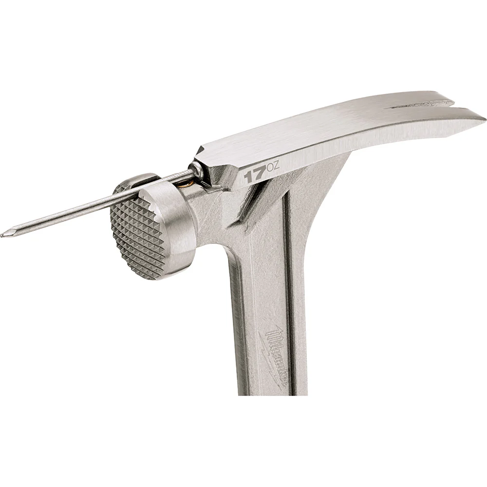Milwaukee 17 oz Milled Face Framing Hammer - Image 8