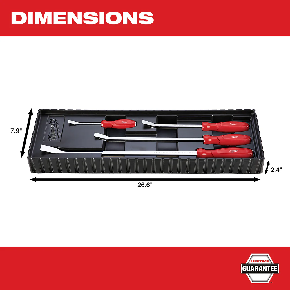 Milwaukee 4PC Pry Bar Set - Image 4