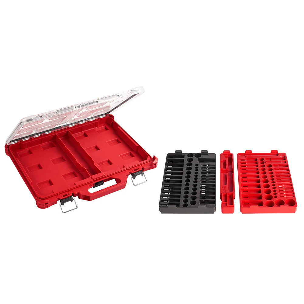 Milwaukee PACKOUT 3/8" 32PC Ratchet & Socket Set Tray - Metric - Image 2
