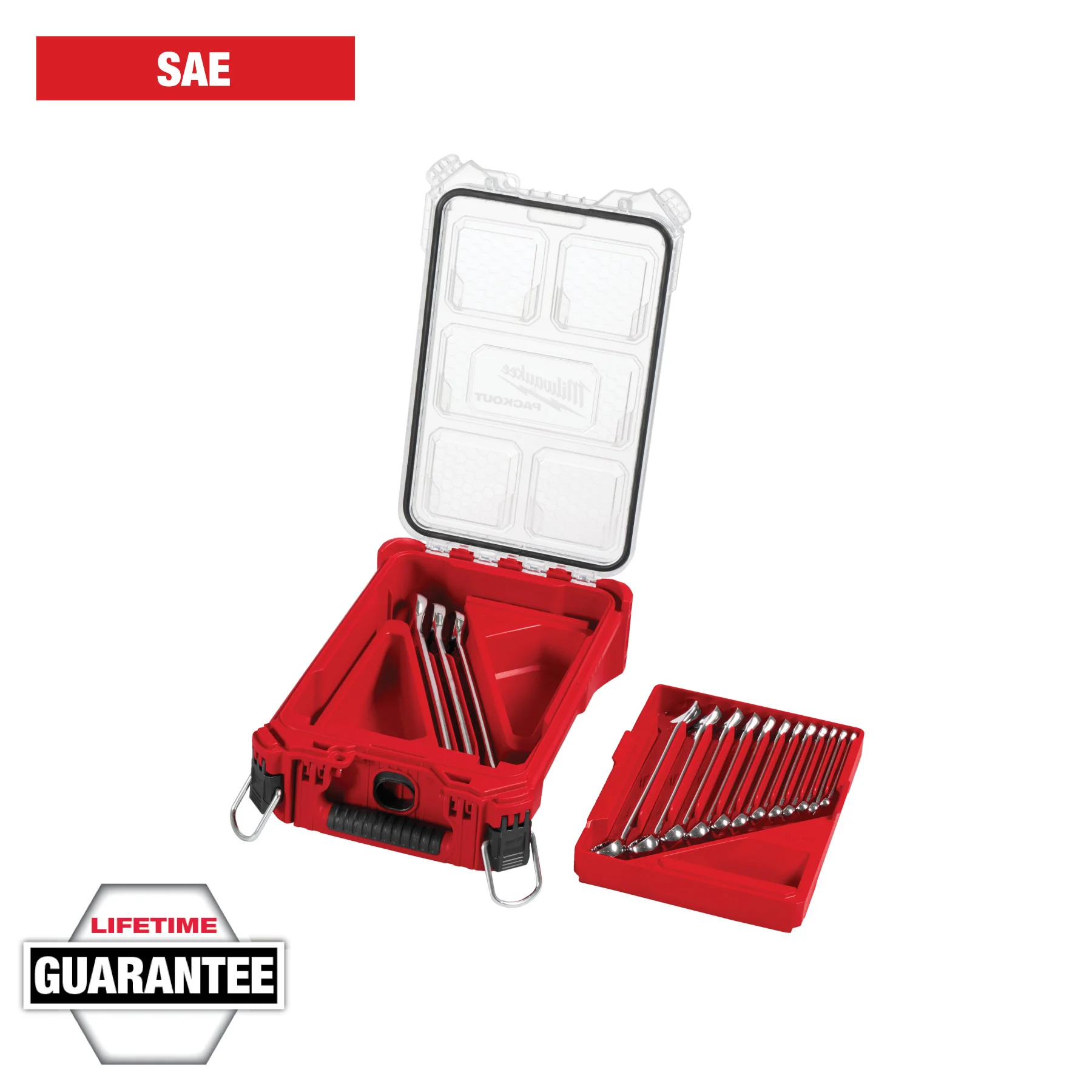 Milwaukee 15 pc. SAE Combination Wrench Set w/ PACKOUT™ Compact Organizer - Image 11