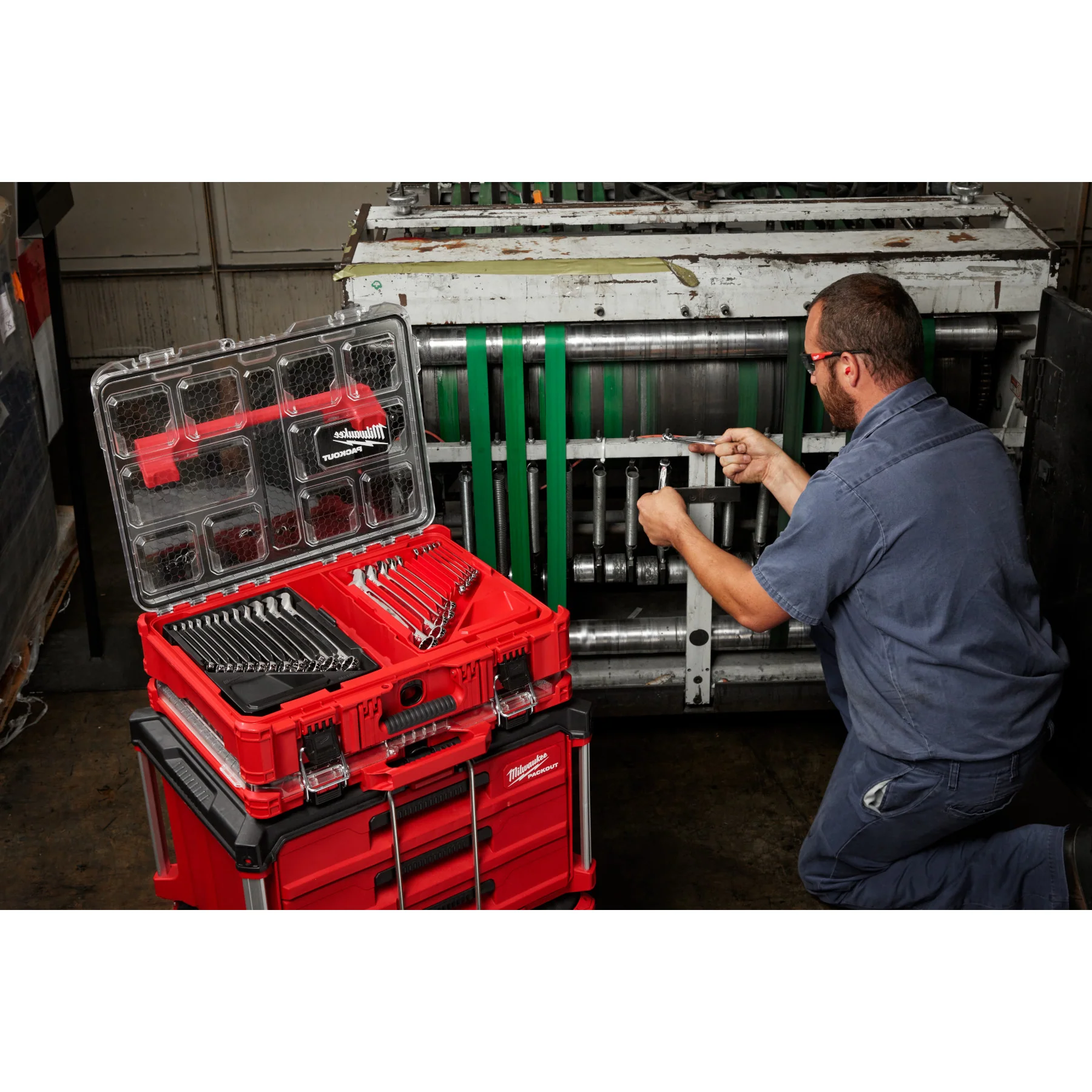 Milwaukee 30 pc. Metric & SAE Combination Wrench Set w/ PACKOUT Organizer - Image 9