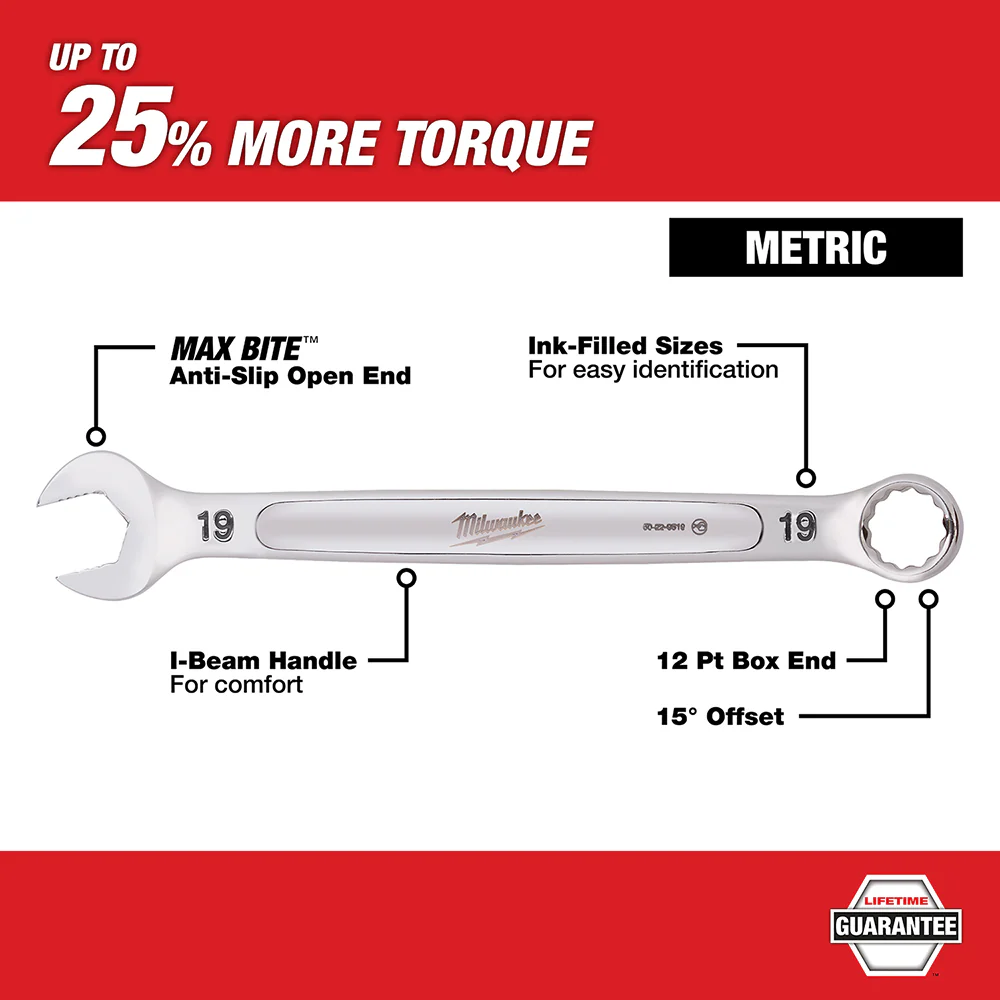 Milwaukee 7-Piece Combination Wrench Set - Metric - Image 3