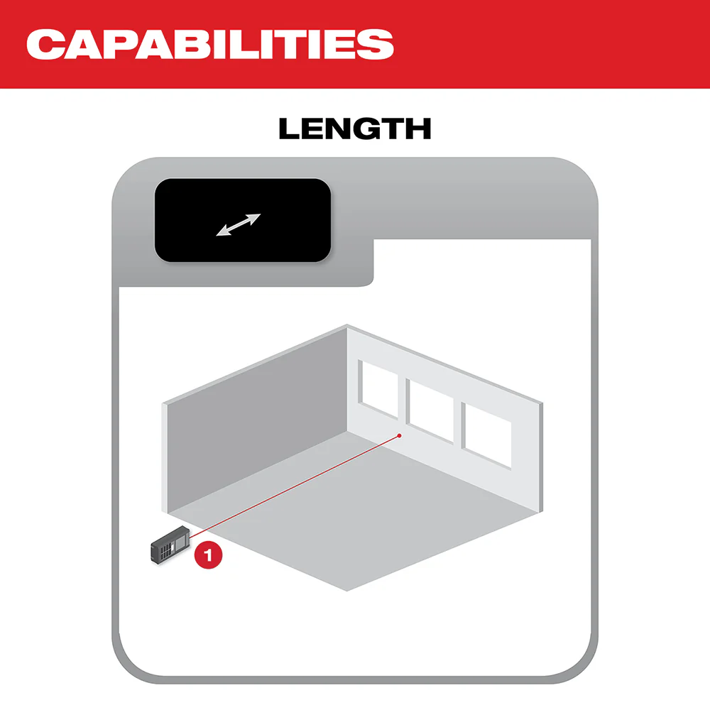 Milwaukee 65ft Laser Distance Meter - Image 3