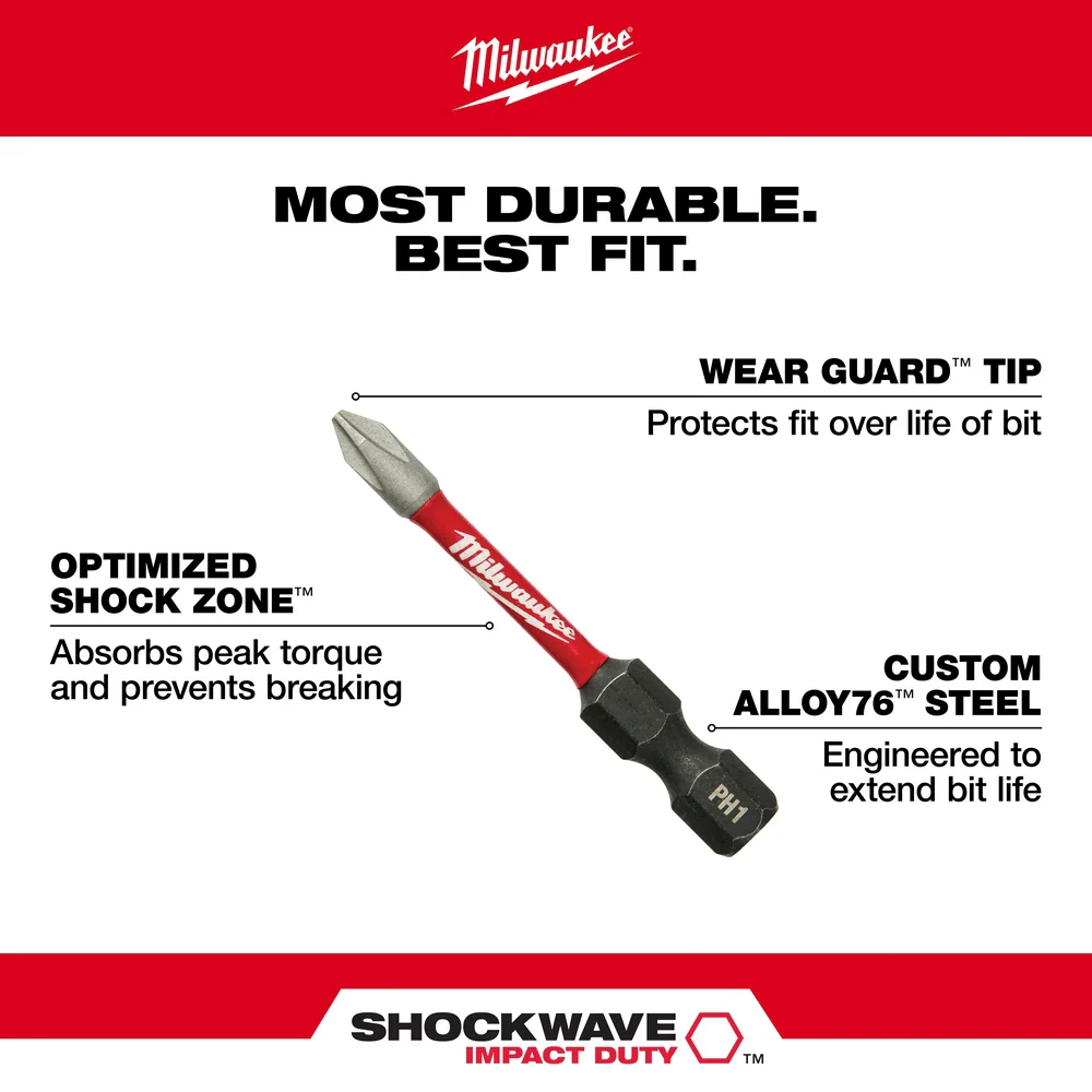 Milwaukee SHOCKWAVE 18-Piece Impact Duty Driver Bit Set - Image 4