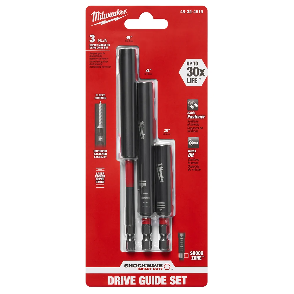 Milwaukee SHOCKWAVE™ 3 pc. Impact Magnetic Drive Guide Set - Image 5