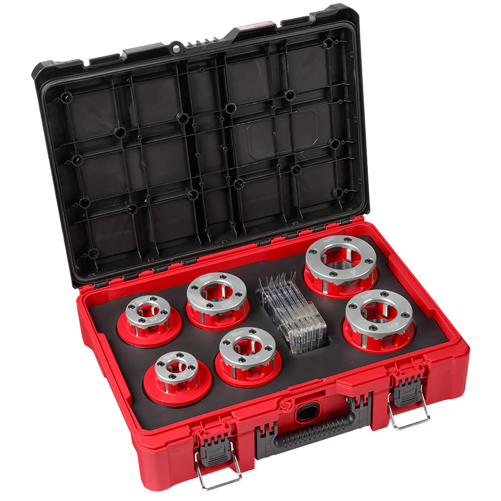 Milwaukee 1/2"-2" HIGH SPEED NPT Portable Pipe Threading Forged Aluminum Die Head Kit - Image 9
