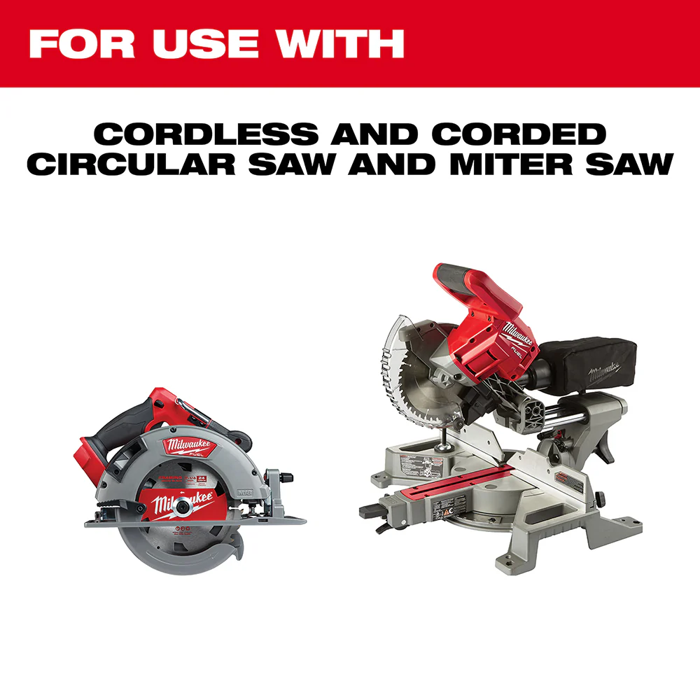 Milwaukee 7-1/4" x 60T Ultra Fine Finish Circular Saw Blade - Image 3