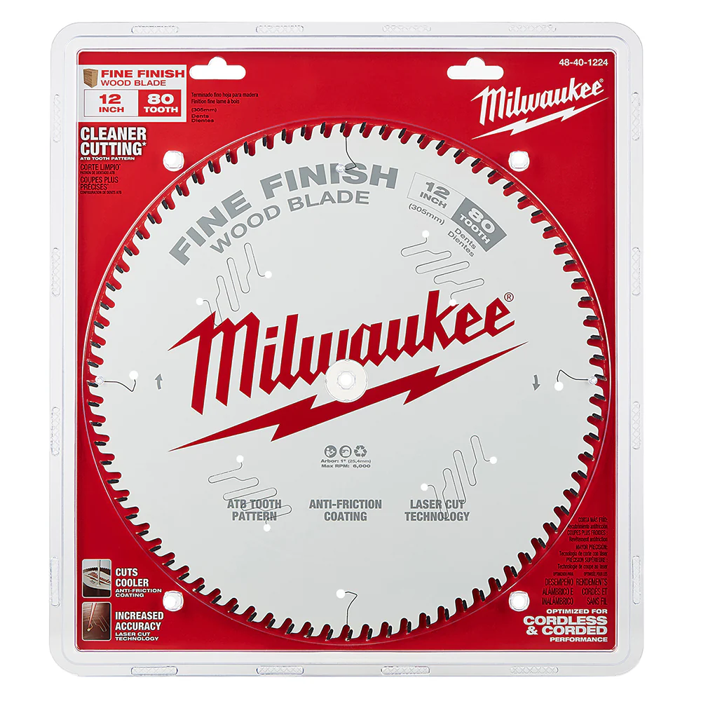 MIlwaukee 12" x 80T Fine Finish Circular Saw Blade - Image 6