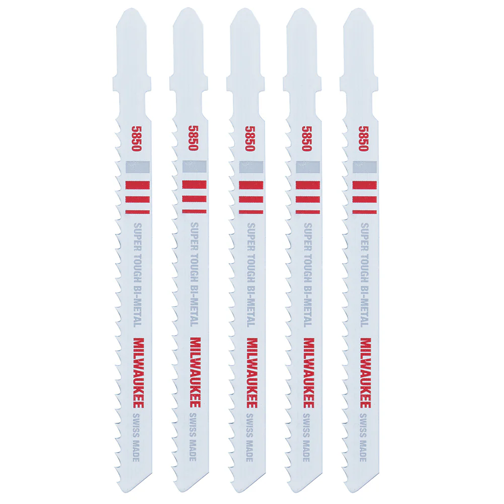 Milwaukee 4" 8 TPI Bi-Metal Jig Saw Blades 5PK