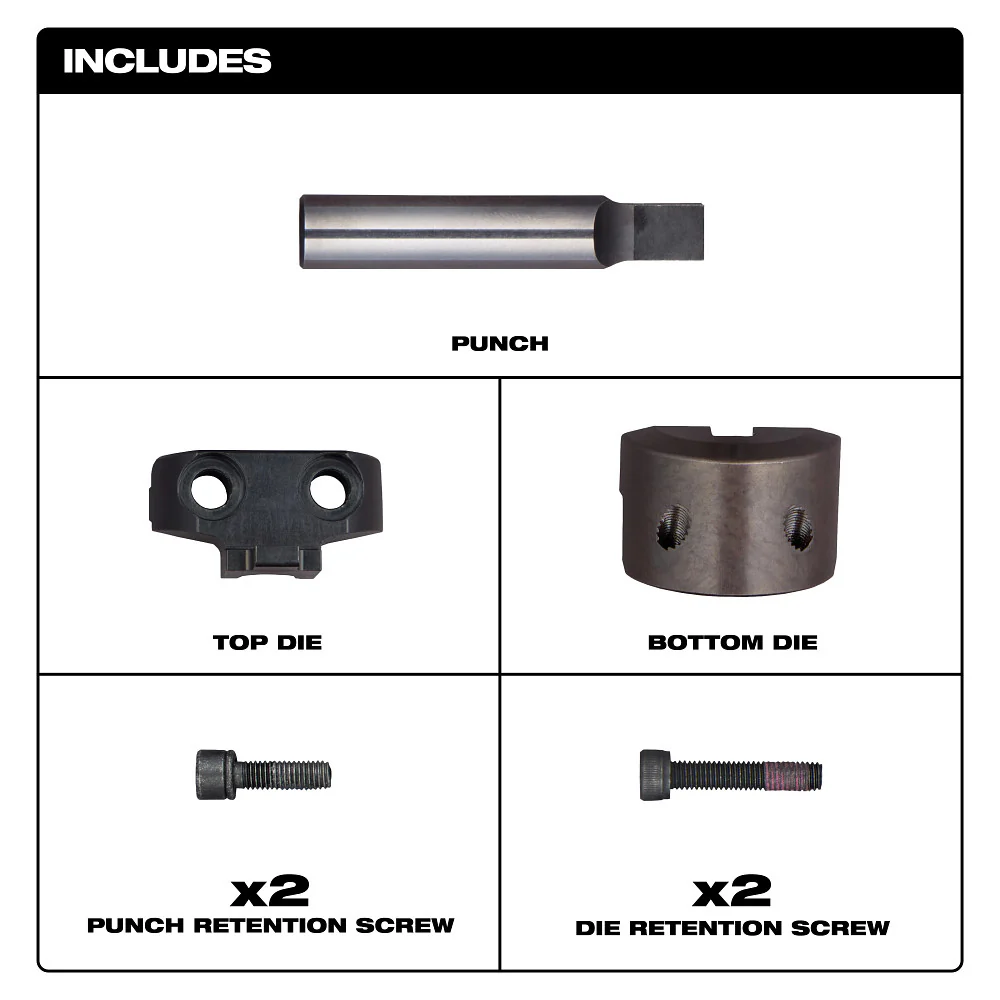 Milwaukee Punch & Die Set For M18 FUEL 10 Gauge Nibbler - Image 2