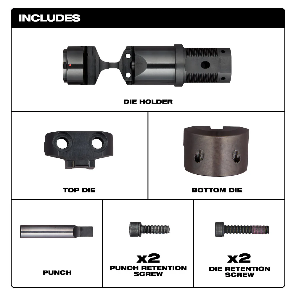 Milwaukee Die Holder Kit For M18 FUEL 10 Gauge Nibbler - Image 2
