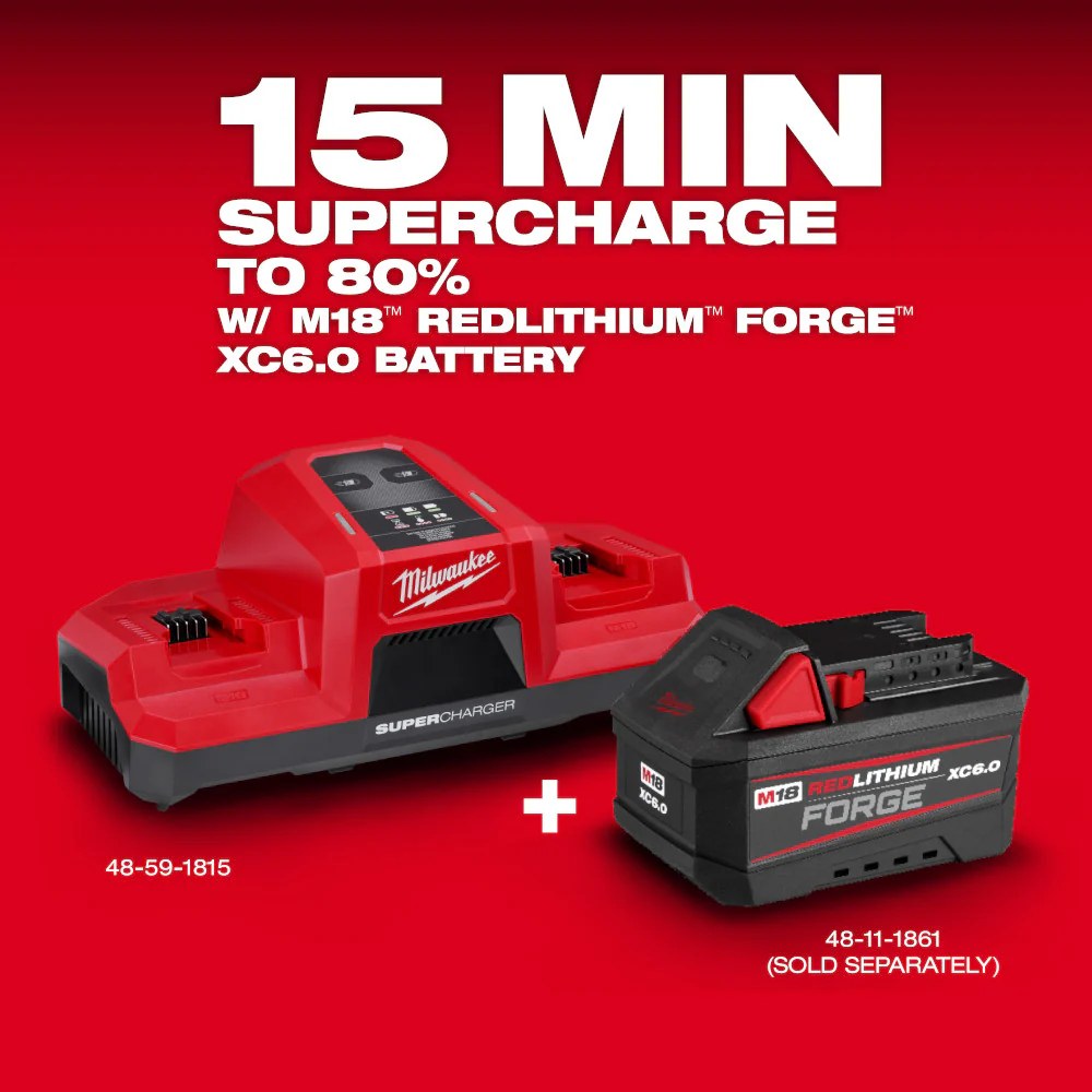 Milwaukee M18 Dual Bay Simultaneous Super Charger - Image 5