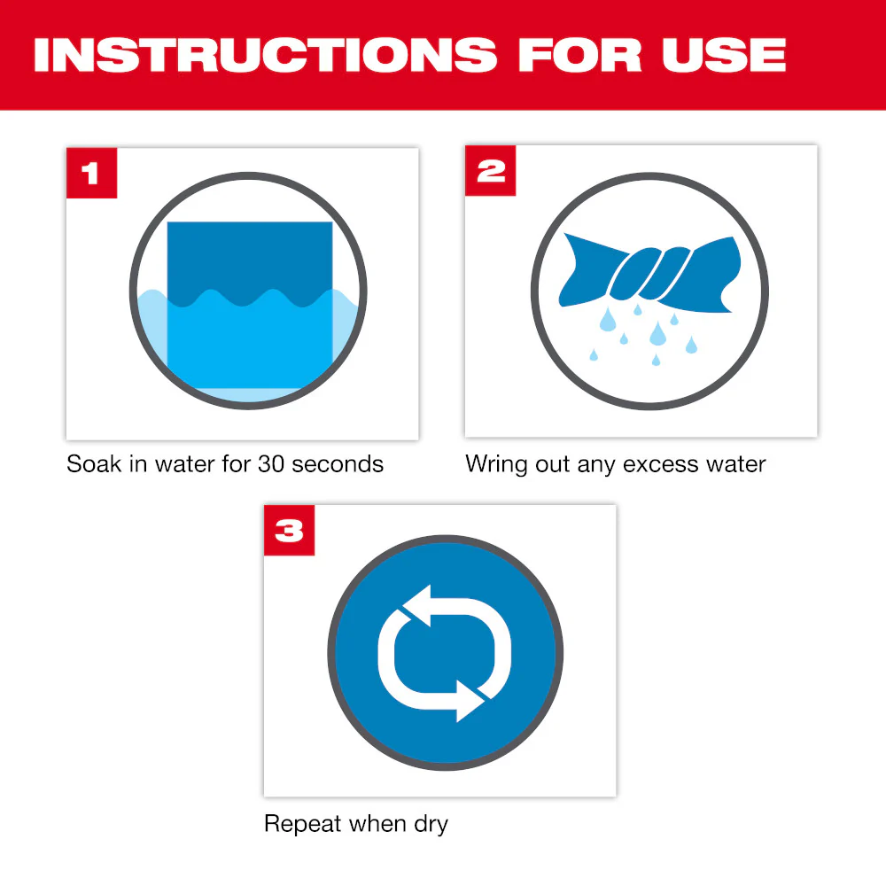 Milwaukee BOLT Safety Helmet Cooling Sweat Band - Image 4