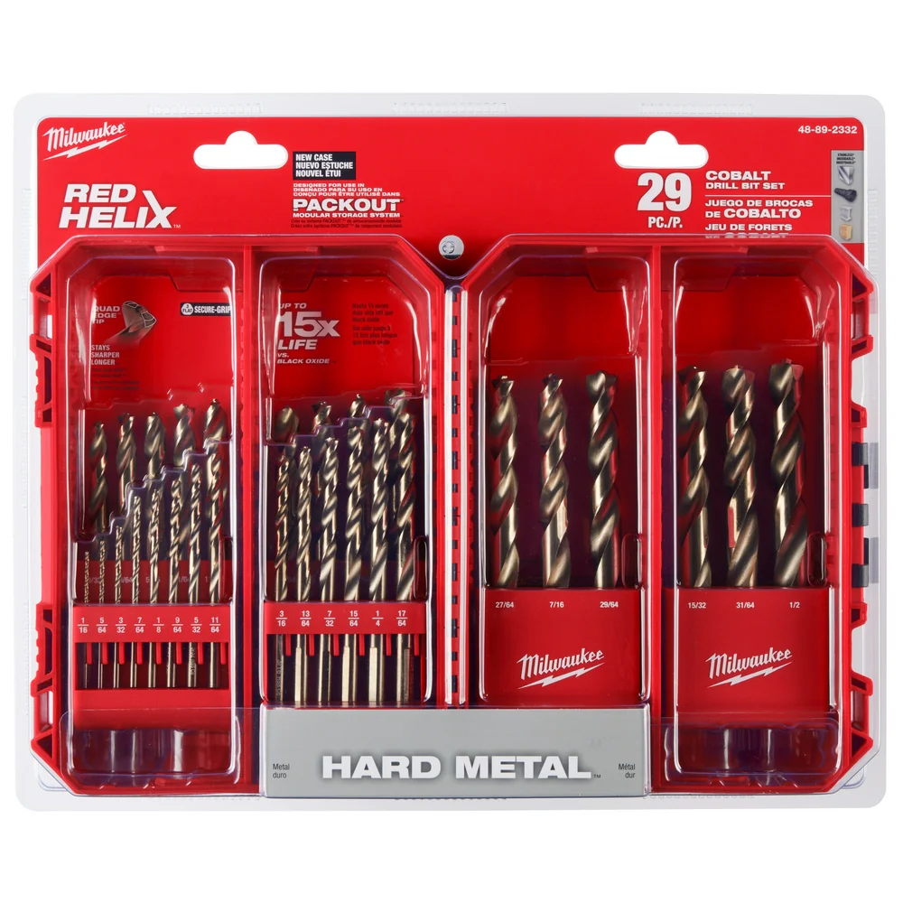 Milwaukee RED HELIX Cobalt Drill Bit Set - 29 Piece - Image 11