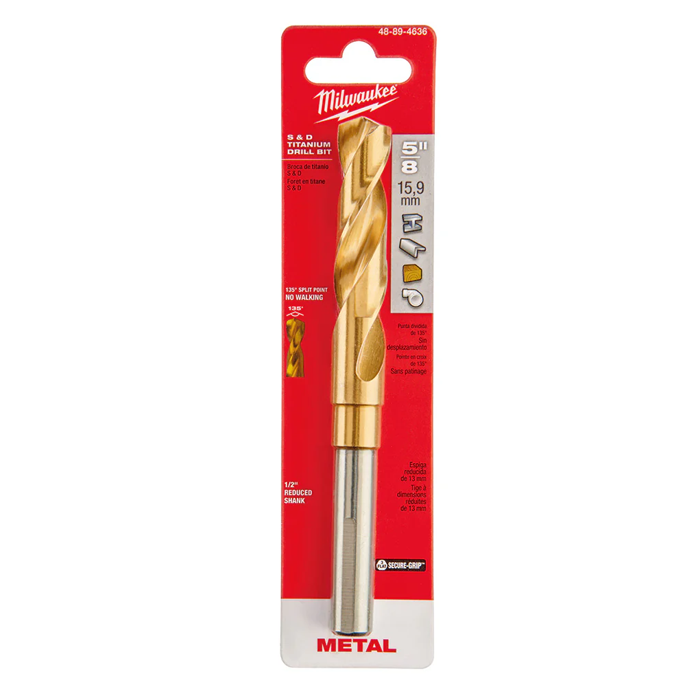 Milwaukee Titanium Silver and Deming Bit - 5/8"