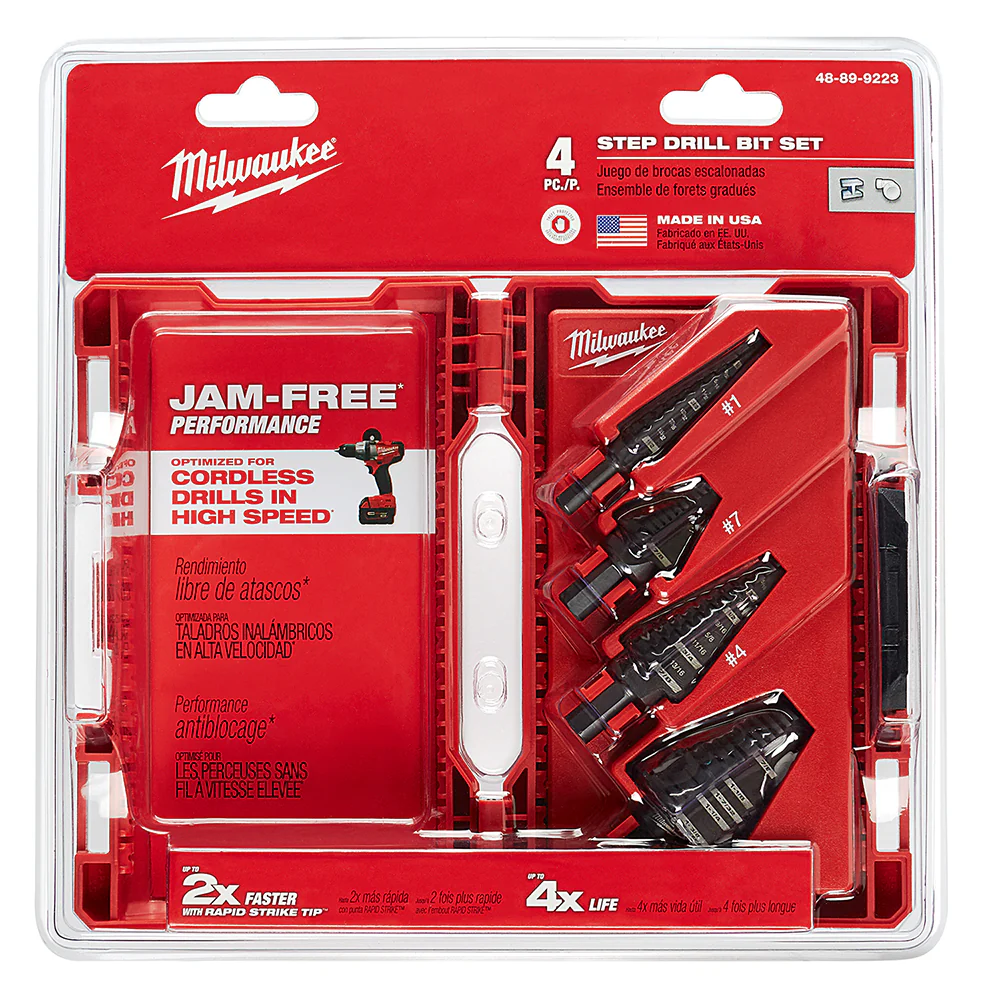 Milwaukee 4-Piece Step Drill Bit Set - Image 8