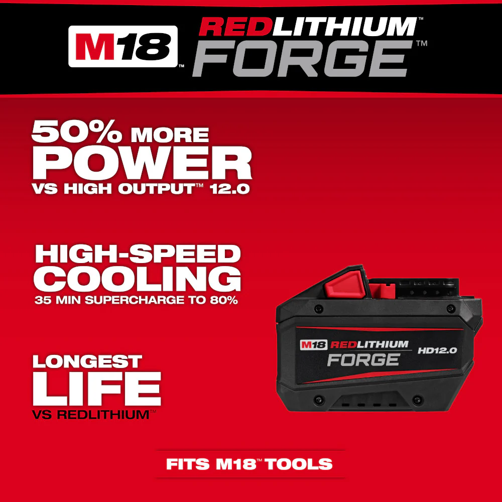Milwaukee M18™ REDLITHIUM™ FORGE™ HD12.0 Battery Pack - Image 3