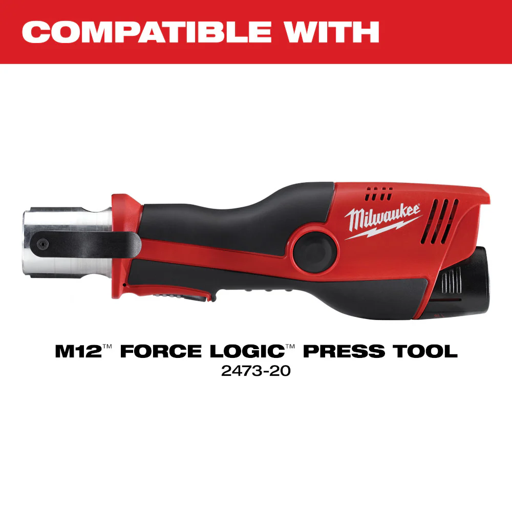 Milwaukee 1/2"- 1" IPS-P Pivoting Press Ring Kit For M12 FORCE LOGIC Press Tools - Image 4