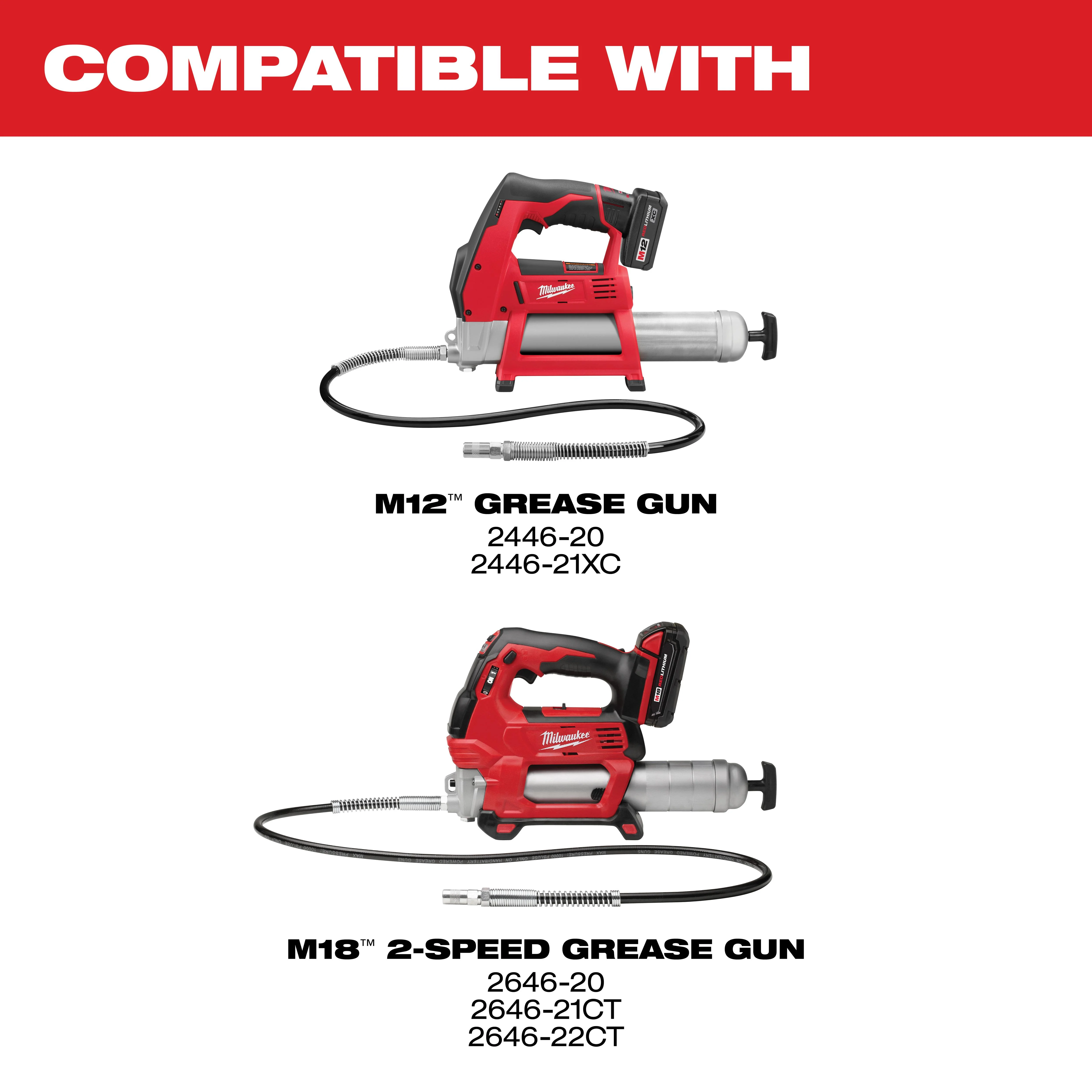 Milwaukee High Pressure Grease Coupler 2-Pack - Image 3