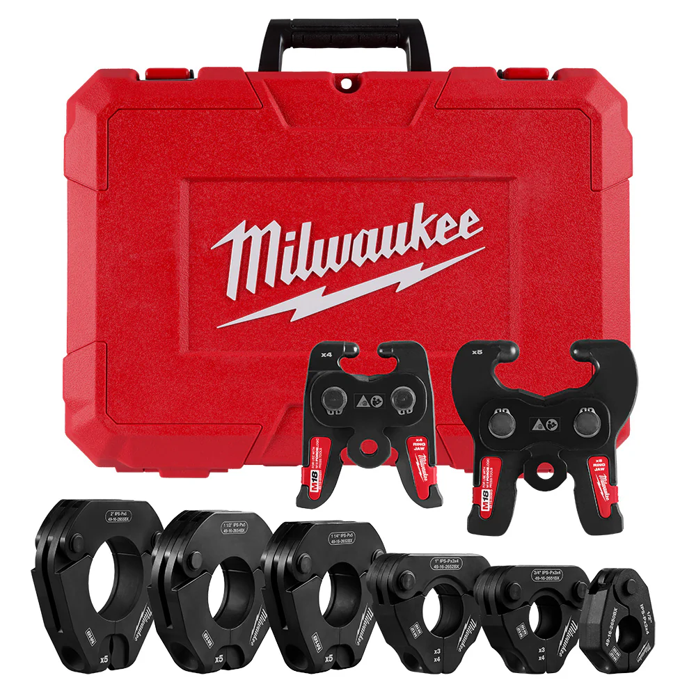 Milwaukee 1/2" - 2" IPS-P Pivoting Press Ring Kit For M18 FORCE LOGIC Press Tools
