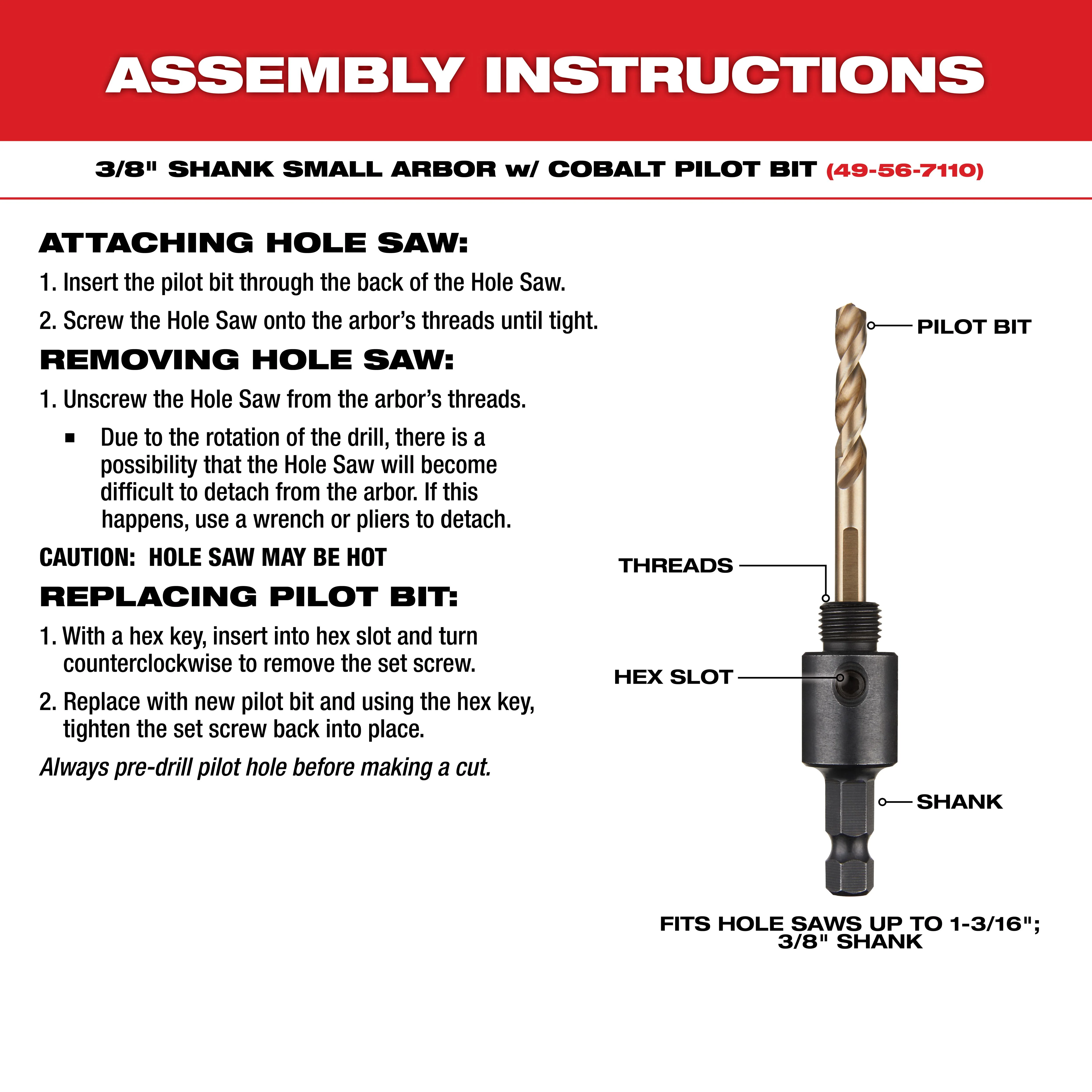 Milwaukee HOLE DOZER Electricians Hole Saw Kit - 10 Piece - Image 6