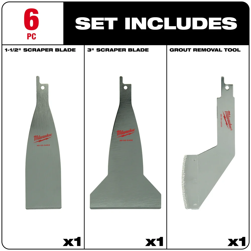 Milwaukee Material Removal Blade Set - 3 Piece - Image 2