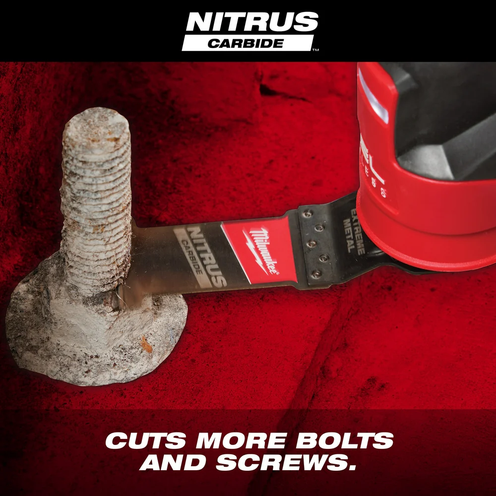 Milwaukee NITRUS CARBIDE Extreme Metal Univ Multi-Tool Blades (3 Pack) - 1-3/8" - Image 3