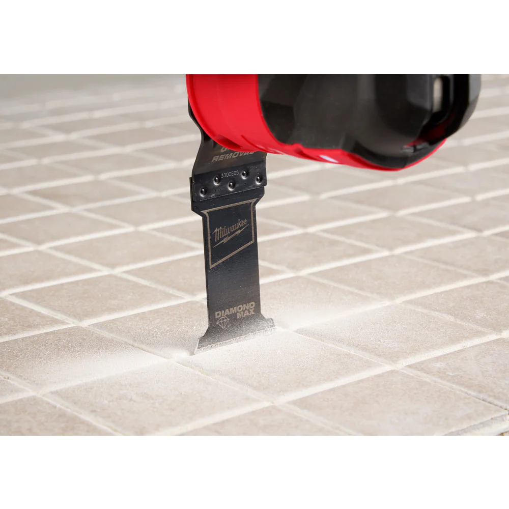Milwaukee OPEN-LOK DIAMOND MAX Grout Removal Multi-Tool Plunge Blade - Image 6