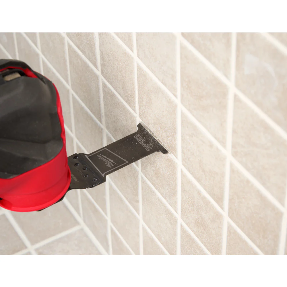 Milwaukee OPEN-LOK DIAMOND MAX Grout Removal Multi-Tool Plunge Blade - Image 8