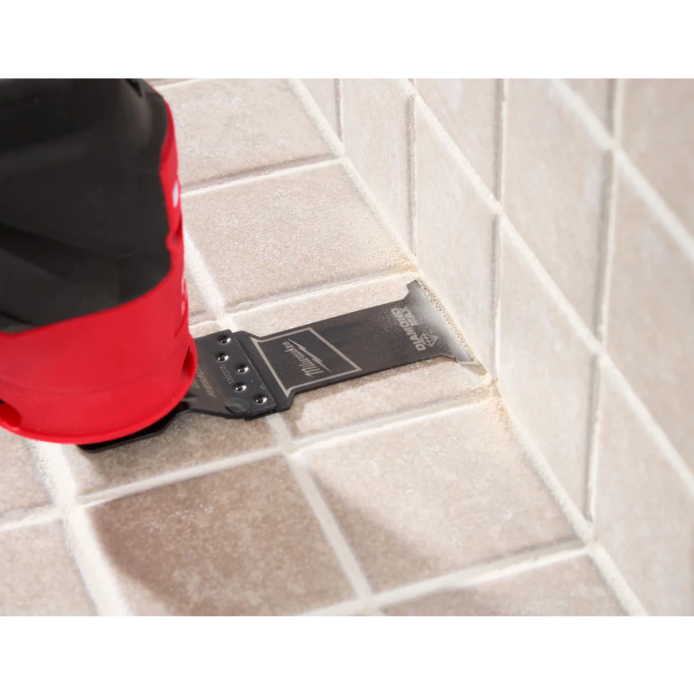 Milwaukee OPEN-LOK DIAMOND MAX Grout Removal Multi-Tool Plunge Blade - Image 9